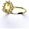 Prsteny Čištín zlatý Kate žluté zlato přírodní citrín pálený čiré zirkony T 1480
