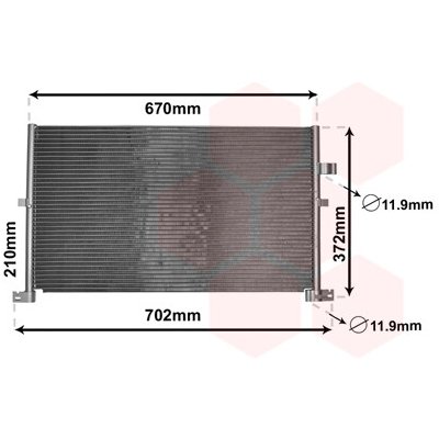 Kondenzátor klimatizace VAN WEZEL 18005334 – Hledejceny.cz