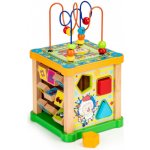 Eco Toys dřevěná motorická kostka s mazací tabulkou – Sleviste.cz