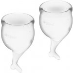 Satysfyer Feel Secure Sada menstruačních kalíšků průhledné 2 ks – Zboží Dáma