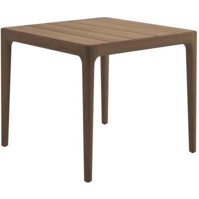 Gloster Teakový jídelní stůl Lima, čtvercový 87x87x74,5 cm, rám teak, deska teak – Zboží Mobilmania