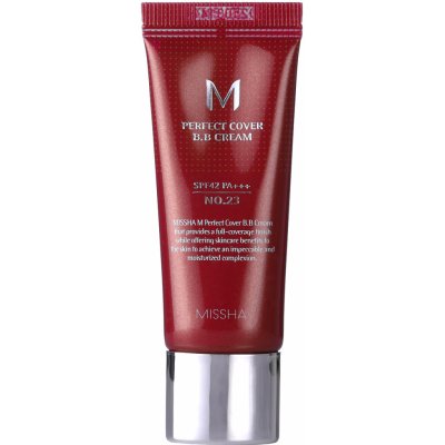 Missha M Perfect Cover BB Cream SPF42/PA+++ No.23 Natural Beige Krycí BB krém s UV filtrem 20 ml