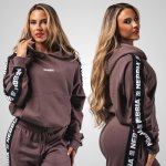 Nebbia mikina s kapucí OFF-DUTY 489 DARK BROWN – Sleviste.cz