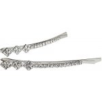 Štrasové pérko do vlasů 2kusy - stříbrné - 1 – Zboží Dáma