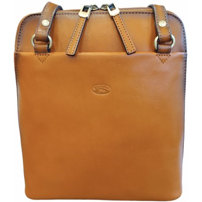 Katana dámský kožený kabelko batoh koňakový 82364-10 – Zboží Mobilmania