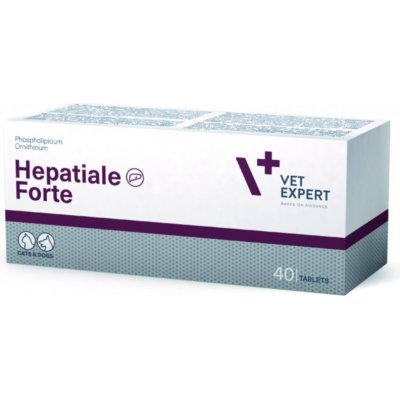 Vet Expert Hepatiale Forte přípravek podporující funkci jater pro psy i kočky 40 tablet