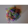 LOOM BANDS Gumičky 300 ks a doplňky Set v sáčku Mix barev