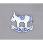 Cibulák Vánoční ozdoba houpací koník 9 cm originální cibulákový porcelán Dubí cibulový vzor 10631 – Hledejceny.cz