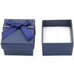 Mareb dárková krabička na šperky 5 x 5 x 3.5 cm navy blue – Zboží Dáma