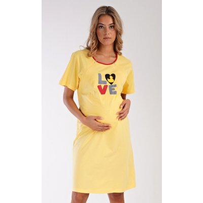 Vienetta Secret dámská noční košile mateřská Kačenka žlutá – Zboží Dáma