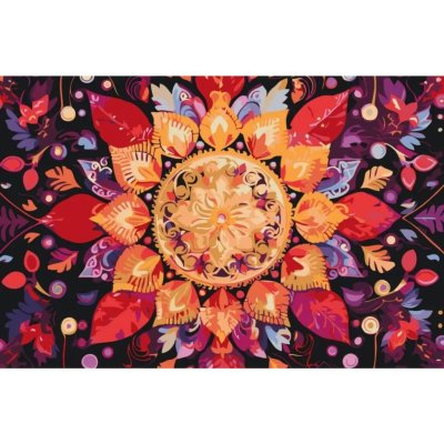 MALUJEŠ MAGICKÁ MANDALA Rozměr 40 x 60 cm Rámování vypnuté plátno na rám – Zboží Dáma