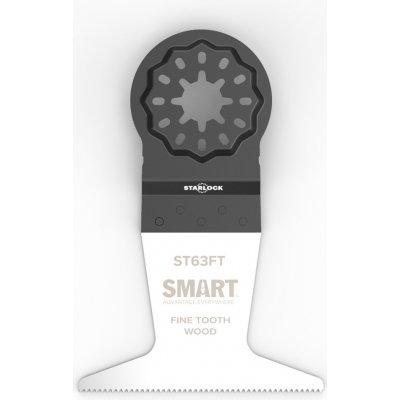 Ponorný pilový list SMART PROFI STARLOCK s jemnými zuby na dřevo a plast, 63 mm - 1 kus 4036 – Zboží Mobilmania