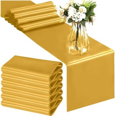 ISO TRADE Saténový běhoun zlatý 900x36cm – Hledejceny.cz