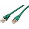 síťový kabel Telegärtner 21.15.3530 S/FTP patch, kat. 6a, LSOH, 5m, zelený