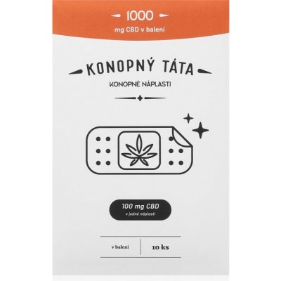 Konopný Táta CBD Náplasti 1000 mg CBD 10 ks – Zboží Dáma