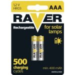 Nabíjecí baterie do solárních lamp RAVER SOLAR AAA (HR03) 400 mAh – Sleviste.cz