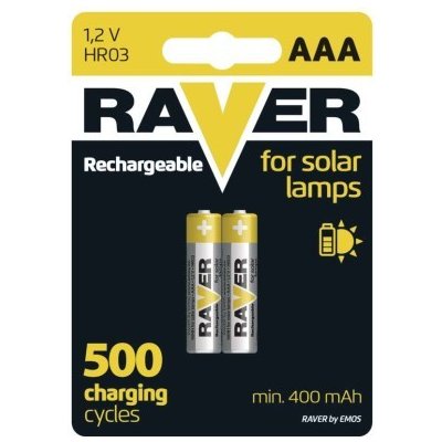 Nabíjecí baterie do solárních lamp RAVER SOLAR AAA (HR03) 400 mAh – Zboží Mobilmania