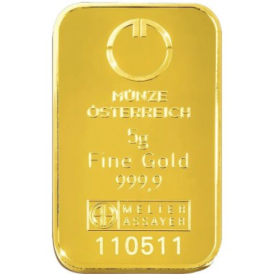 Münze Österreich zlatý slitek 5 g – Zbozi.Blesk.cz