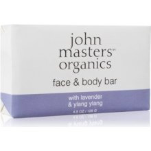 John Masters Organics Lavender & Ylang Ylang hydratační mýdlo na obličej a tělo 128 g