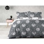 Xpose bavlna povlečení Pampelišky Duo šedé bílé 140x220 70x90 – Zboží Dáma