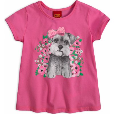 Dívčí tričko KYLY PEJSEK růžové – Zboží Dáma