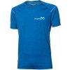 Pánské sportovní tričko Progress triko krátké pánské NKR merino modrý melír