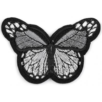 Nažehlovačka motýl, malé, 12 šedá paloma – Zboží Mobilmania