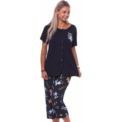 pro plnoštíhlé ženy či dívky s 3/4 nohavicí 1B2019 modré – Sleviste.cz