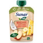 Sunar BIO ovocná kapsička Jablko, banán, ananas, kokos 100g – Zboží Dáma