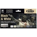 Vallejo Model Color Set 70151 Black and White by Angel Giraldez 8x17 ml – Zboží Živě