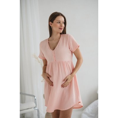 Těhotenská mušelínová noční košile Aurora Sweet Pink – Hledejceny.cz