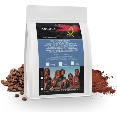 Haniell Angola Robusta zrnková 250 g – Hledejceny.cz