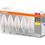 Osram 5PAK LED žárovka LED E14 B35 4W = 40W 470lm 2700K Teplá bílá 300° Filament – Hledejceny.cz