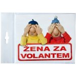 Samolepka na auto PAM ŽENA ZA VOLANTEM 15x12cm – Zboží Mobilmania