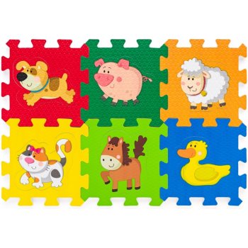 Plastica Pěnové puzzle ze zvířátky 6 ks