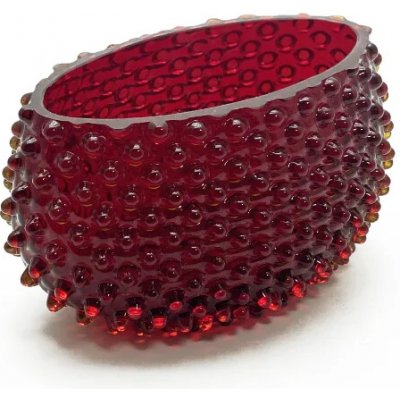Váza - Mísa lodička velká - Ananas - Hobnail - granát – Hledejceny.cz
