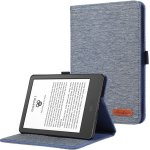 Protemio FABRIC Zaklápěcí obal pro Amazon Kindle 2022 11. generace 63931 modré