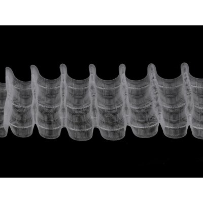 Záclonovka tužkové řasení - různé šíře Varianta: transparent, Šíře: 75 mm – Hledejceny.cz
