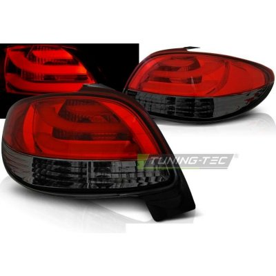Peugeot 206 10.1998- zadní lampy red smoke LED BAR – Hledejceny.cz