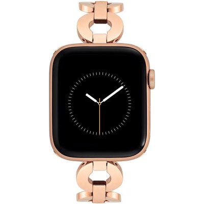 Anne Klein Řemínek s nerez pouzdky pro Apple Watch 38mm / 40mm / 41mm růžovozlatý WK/1025RGRG384041 – Zboží Mobilmania