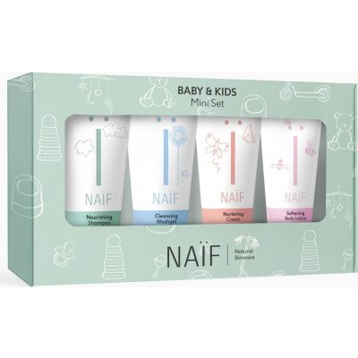 NAIF Set miniatur kosmetiky pro děti a miminka 4x15 ml – Zboží Mobilmania