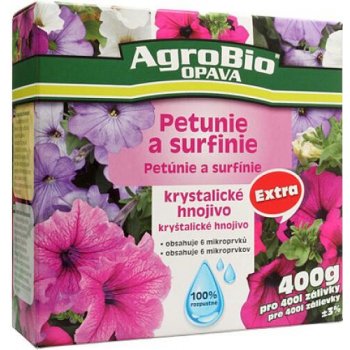 AgroBio Krystalické hnojivo Extra Petunie a surf. 0,4 kg