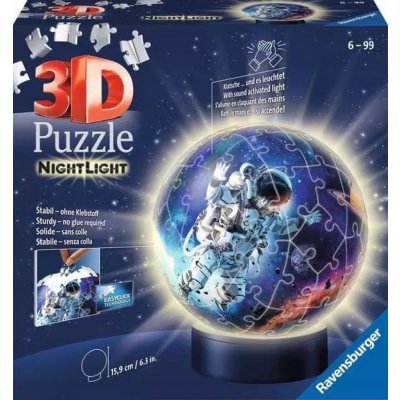 Ravensburger 3D puzzleball Svítící Astronaut 72 ks – Zboží Dáma