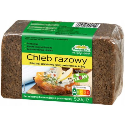 Benus Celozrnný žitný chléb 500 g – Zboží Dáma