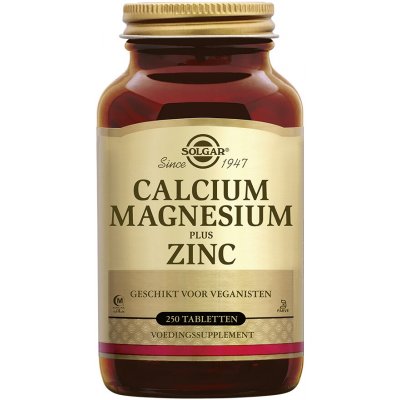 Solgar Calcium Magnesium Plus Zinc, Vápník, Hořčík a Zinek, 250 tablet – Hledejceny.cz