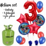 MojeParty Helium set Výhodný set helia a balónků Liga spravedlnosti 3 – Zboží Mobilmania