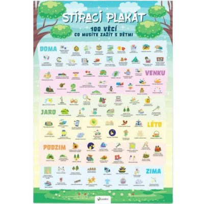 Stírací plakát – 100 věcí co musíte zažít s dětmi – Hledejceny.cz