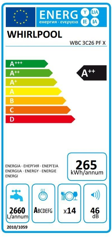 Whirlpool WBC 3C26 PF X - 0