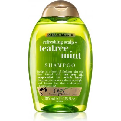 OGX Teatree Mint Extra Strenght šampon 385 ml