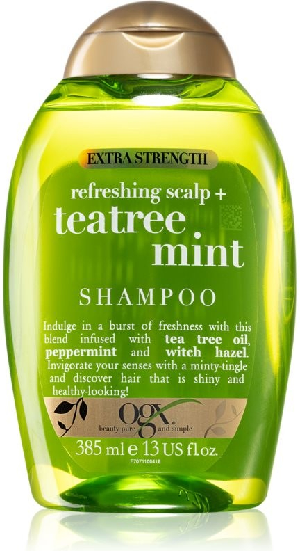 OGX Teatree Mint Extra Strenght šampon 385 ml